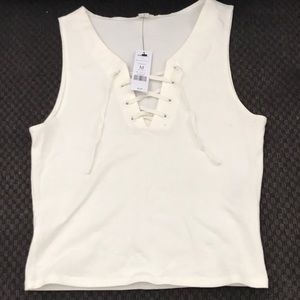 Garage Lace Up Tank Top